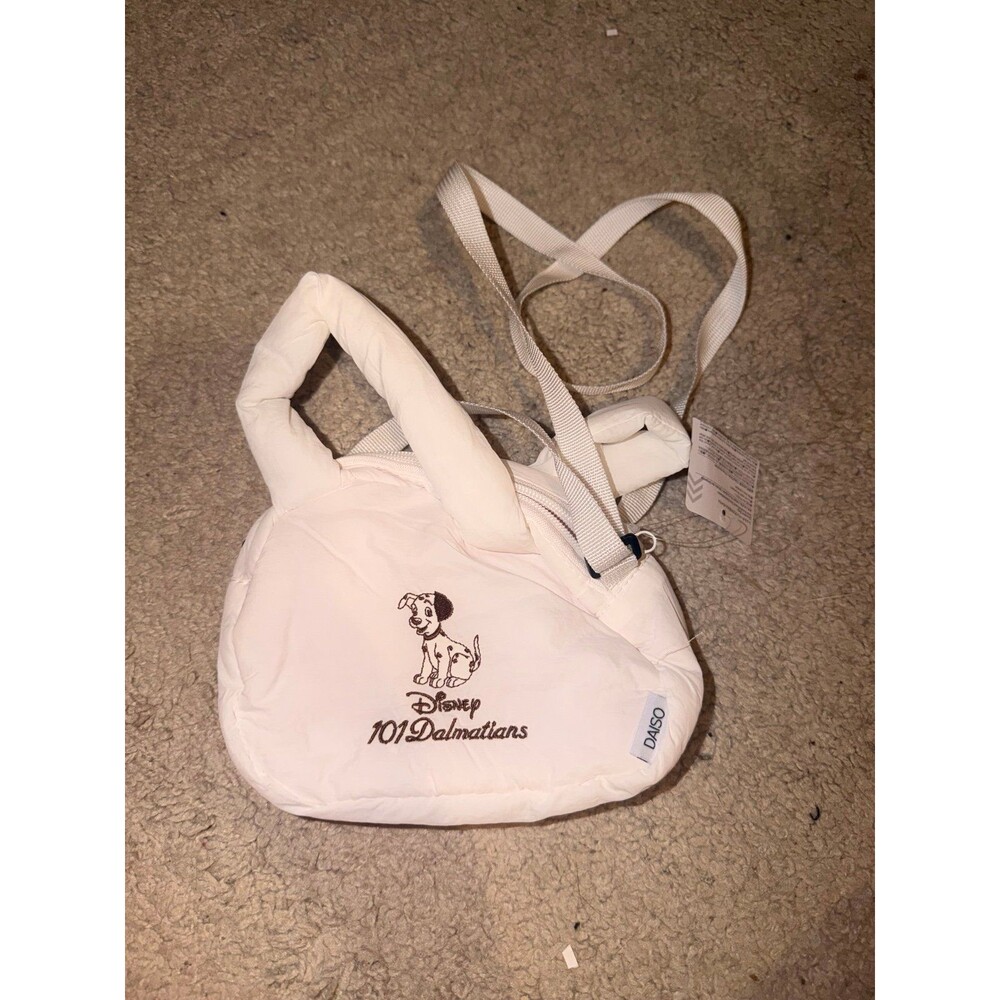 Daiso 101 Dalmatians Disney dog white small bag NWT
